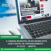 EDITAL CREDENCIALMENTE - Nº 01/2022